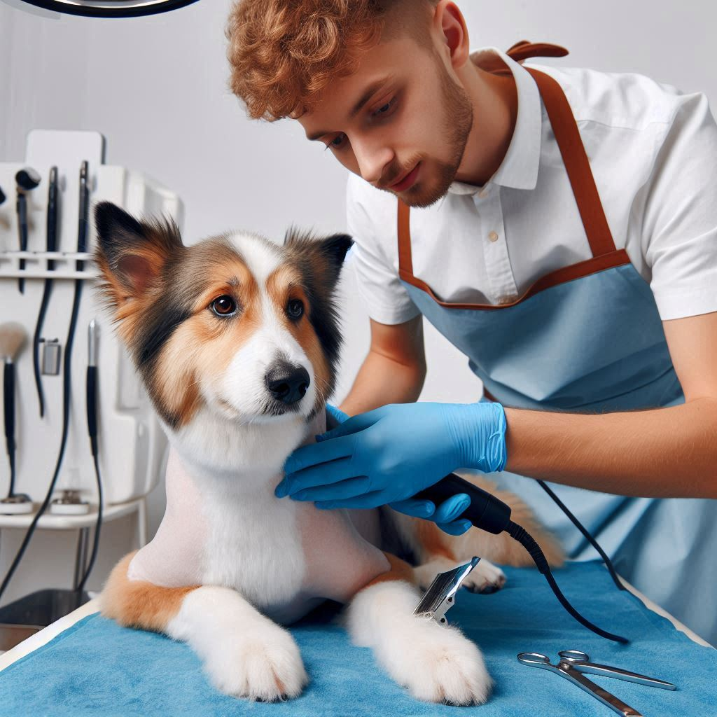 dog_getting_sanitary_shave